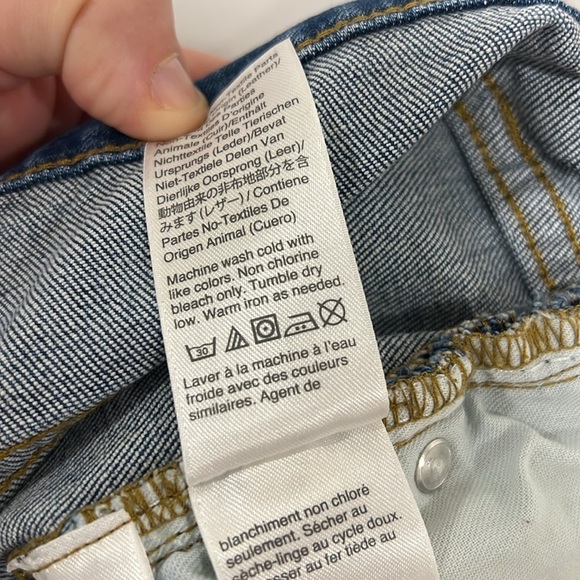 J. Crew Slim Broken-in Boyfriend Patchwork Distressed Blue Denim Jeans Size 27 - Picture 10 of 10